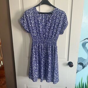 Sienna Sky Blue and White Floral Dress